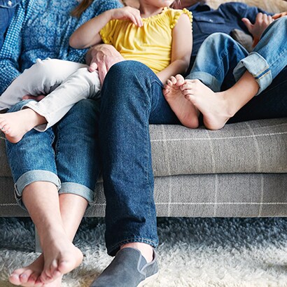 Family on Couch

